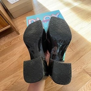 Jeffrey Campbell black Bubblegum Platform women’s sandal.